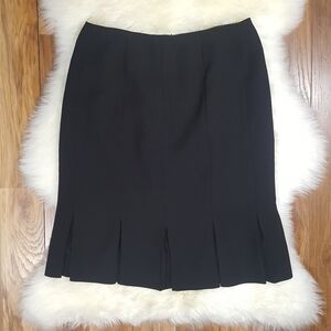 Black Kick Pleat Dress Skirt Size 6